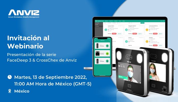 Anviz Invitación al Webinario